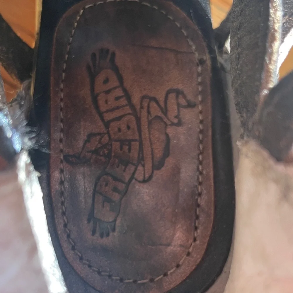 Freebird by Steven Black and Brown Studded Moto Boots - Picture 3 of 5